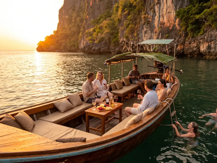 Du thuyền ngắm hoàng hôn