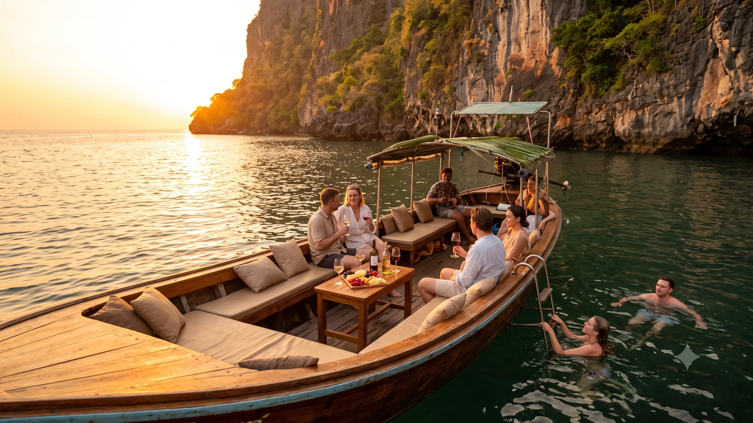 Du thuyền ngắm hoàng hôn